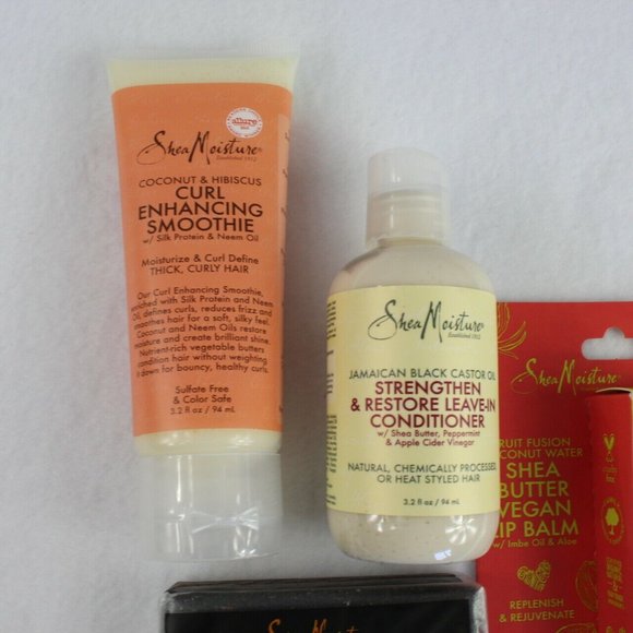 💚Shea Moisture Products Set Lip Body Face Hair Care - Picture 4 of 7